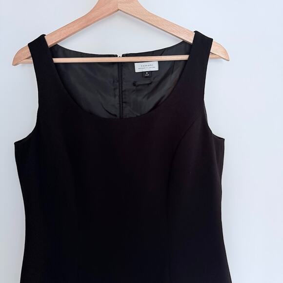 Classic Black Sheath Dress by Tahari Arthur S. Levine WMNS Size 8 Formal Lined - Picture 6 of 16